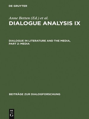 cover image of Dialogue Analysis IX